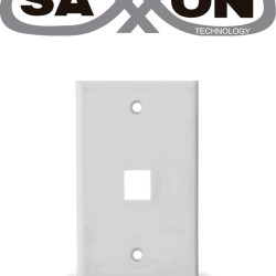 Saxxon A1751a  Placa De Pared / Vertical / 1 Puerto Tipo Keystone / Color Blanco