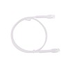 Cable De Parcheo Ultra Slim Con Bota Flexible Utp Cat6a  0.30 Cm Blanco Diámetro Reducido