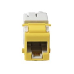 Jack Ultramax Cat5e Utp Tipo Keystone Color Amarillo Punch Down