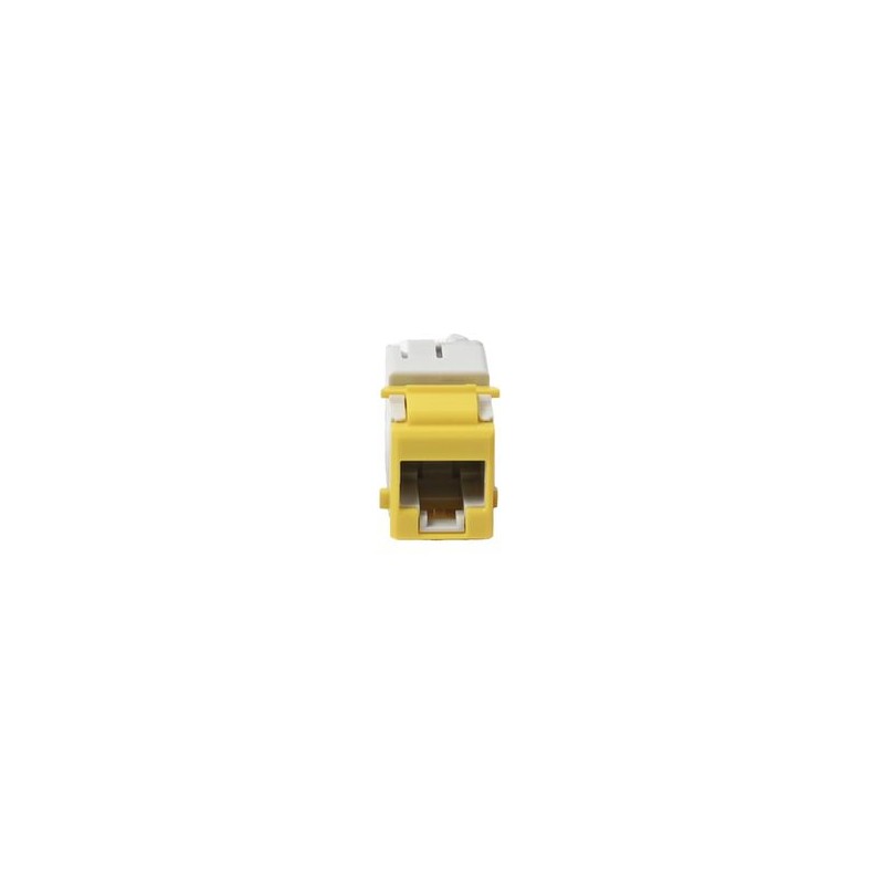 Jack Ultramax Cat5e Utp Tipo Keystone Color Amarillo Punch Down
