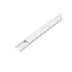 Sbe Tech Sbe1221  Canaleta Plástica / Pvc / Una Via / Alto 1.2 Cm Ancho 2.1 Cm Largo 2 Metros