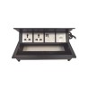 Caja Horizontal Tipo Hub Para Escritorio Color Negro Con 1 Puerto Hdmi Hembrahembra 1 Puerto Rj45 Cat6  2 Puertos Usb (solo Carg