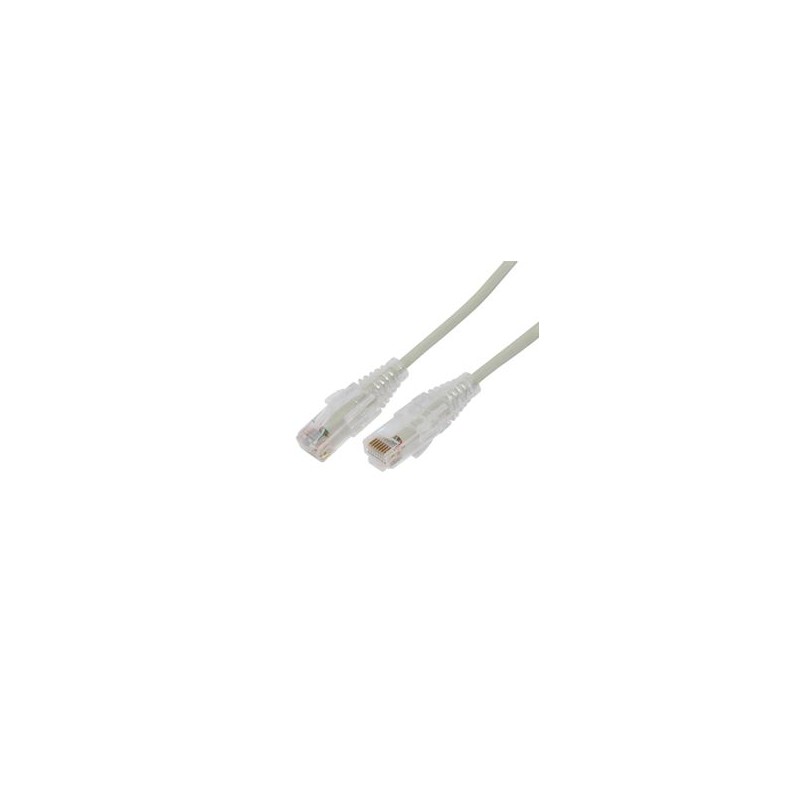 Cable De Parcheo Slim Utp Cat6a  3 M Gris Diámetro Reducido (28 Awg)