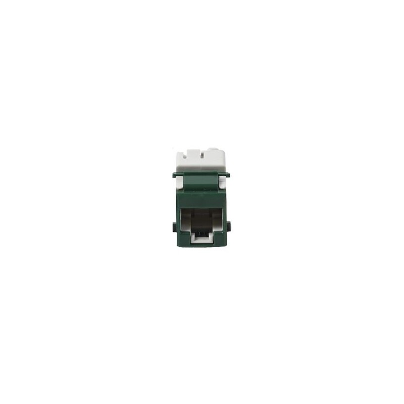 Jack Ultramax Cat6 Utp Tipo Keystone Color Verde Punch Down