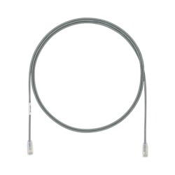 Cable De Parcheo Utp Cat6a Cm/lszh Diámetro Reducido (28awg) Color Gris 7ft