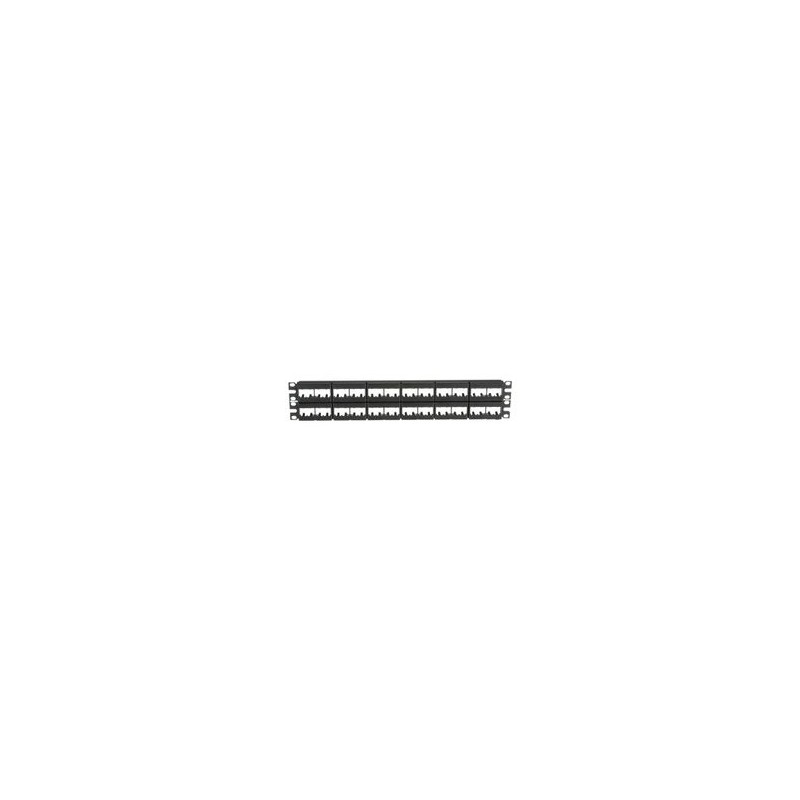 Panel De Parcheo Modular Minicom (sin Conectores) Plano Sin Blindaje De 48 Puertos 2 Ur