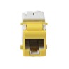 Jack Ultramax Cat6 Utp Tipo Keystone Color Amarillo Punch Down