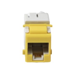 Jack Ultramax Cat6 Utp Tipo Keystone Color Amarillo Punch Down