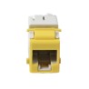 Jack Ultramax Cat6 Utp Tipo Keystone Color Amarillo Punch Down