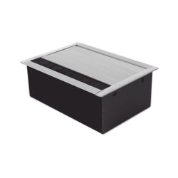 Caja Universal Vacia De 2 Módulos Para Instalación En Escritorio (voz Datos Video Contactos Eléctricos) (no Incluye Accesorios)