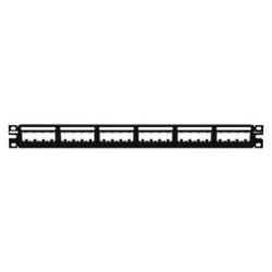 Panel De Parcheo Modular Minicom (sin Conectores) Ultimate Id® Plano Sin Blindaje Con Etiqueta Y Cubierta De 24 Puertos 1ur