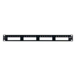 Patch Panel Max Modular (vacio) De 24 Puertos Plano 1ur