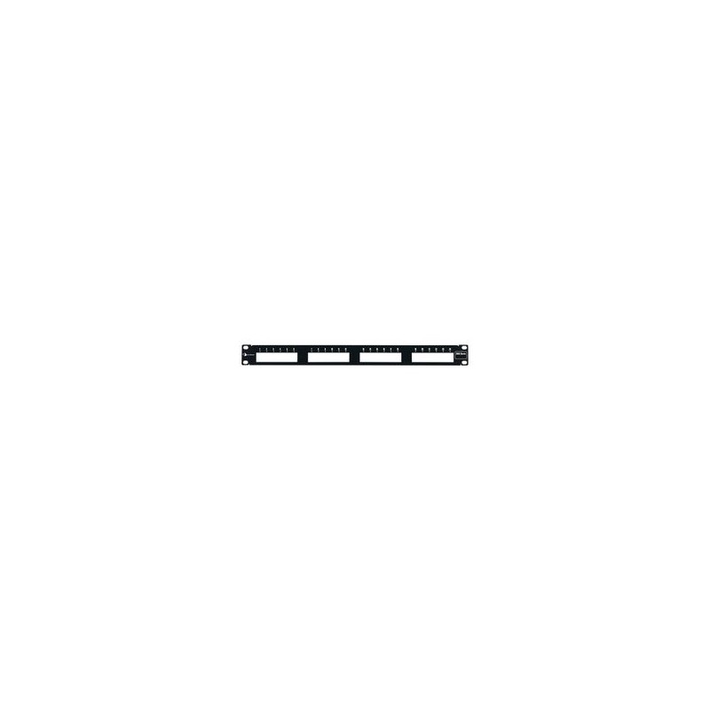 Patch Panel Max Modular (vacio) De 24 Puertos Plano 1ur