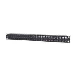 Patch Panel Utp Zmax De 48 Puertos Precargado Con Jacks Categoria 6 Plano 1ur