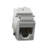 Jack Ultramax Cat6a Utp Tipo Keystone Color Gris Punch Down