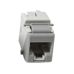 Jack Ultramax Cat6a Utp Tipo Keystone Color Gris Punch Down