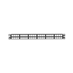 Panel De Parcheo Modular De Alta Densidad Keystone (sin Conectores) Identificación Con Etiqueta Adhesiva De 48 Puertos En 1 Ur