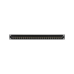Patch Panel Ultramax. Utp Precargado Con Jacks Cat5e 24 Puertos Plano 1u