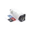 Jack Zmax Cat6a Blindado Montaje Hibrido En Placa De Pared (plano Y Angulado) Color Negro
