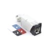 Jack Zmax Cat6a Blindado Montaje Hibrido En Placa De Pared (plano Y Angulado) Color Negro