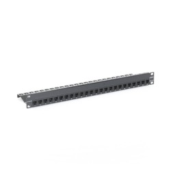Patch Panel Zmax Blindado De 24 Puertos Modular (vacio) Plano 1ur