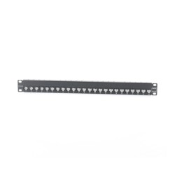 Patch Panel Zmax Blindado De 24 Puertos Modular (vacio) Plano 1ur