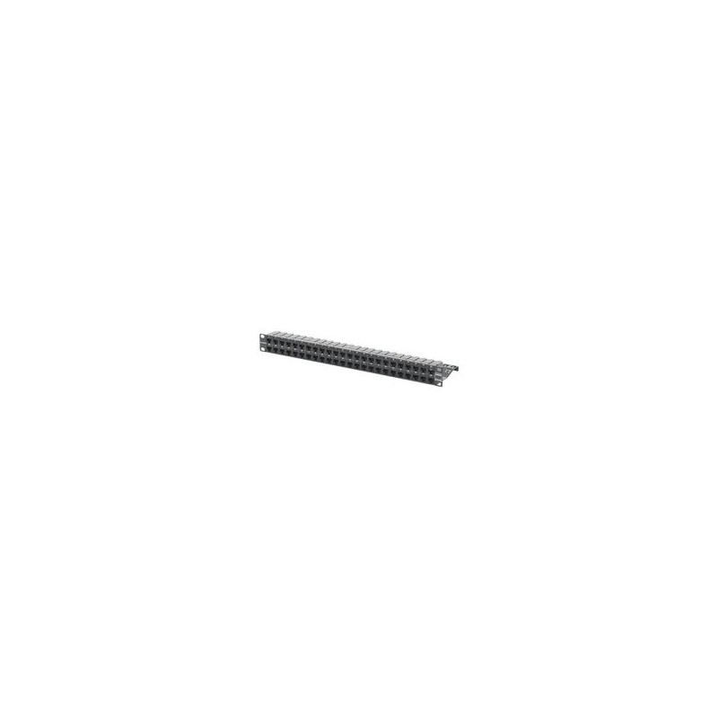 Patch Panel Zmax De 48 Puertos Blindado Precargado Con Jacks Categoria 6a Plano 1ur