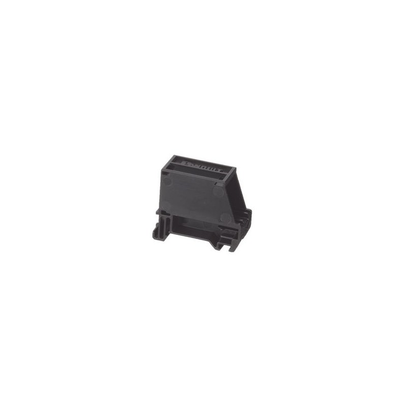 Adaptador De 1 Puerto Para Conectores Tipo Minicom Blindado Montaje En Riel Din Estándar De 35mm Color Negro