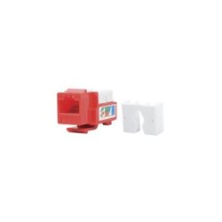 Módulo Jack Keystone Cat5e Con Terminación 110 (punchdown) Para Faceplate  Color Rojo