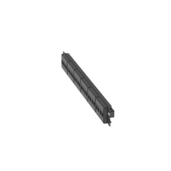 Panel De Parcheo Con 24 Acopladores Minicom Plano Categoria 6 De 1 Ur Color Negro