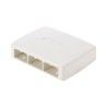 Caja De Montaje En Superficie Para 6 Módulos Minicom Color Blanco
