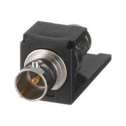 Módulo Acoplador Coaxial Tipo Bnc Minicom De 75 Ohms Color Negro
