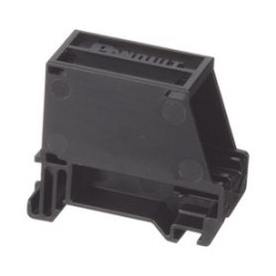 Adaptador De 1 Puerto Para Conectores Tipo Minicom Montaje En Riel Din Estándar De 35mm Color Negro