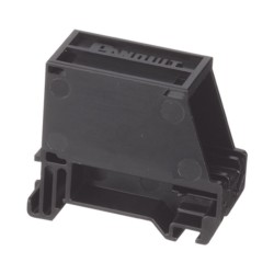 Adaptador De 1 Puerto Para Conectores Tipo Minicom Montaje En Riel Din Estándar De 35mm Color Negro