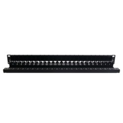 Patch Panel Zmax De 24 Puertos Blindado Precargado Con Jacks Categoria 6a Plano 1ur