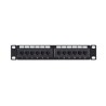 Panel De Parcheo De Impacto (110) Utp De 12 Puertos Cat6 10in