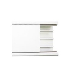 Canaleta Con Tapa En Color Blanco De Pvc Auto Extinguible 100 X 52 X 2500mm (550101250)
