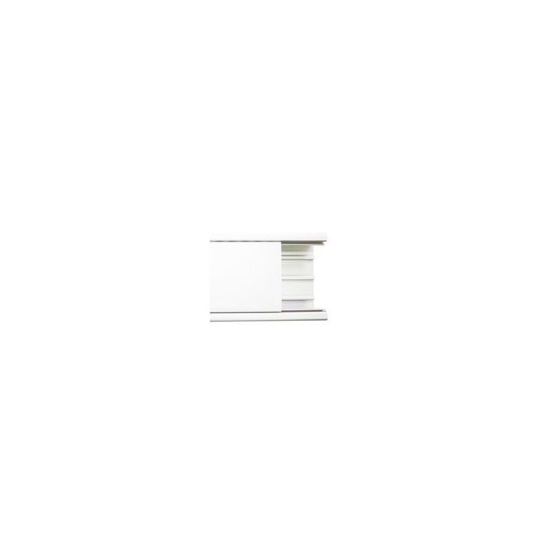 Canaleta Con Tapa En Color Blanco De Pvc Auto Extinguible 100 X 52 X 2500mm (550101250)