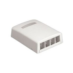 Caja De Montaje En Superficie Para 4 Módulos Keystone Color Blanco