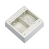 Caja De Pared Superficial Doble Con Divisor Uso Universal Con Placas De Pared Color Blanco Mate