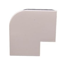 Esquinero Exterior Color Blanco De Pvc Auto Axtinguible Para Canaleta Tmk4577 (551002001)