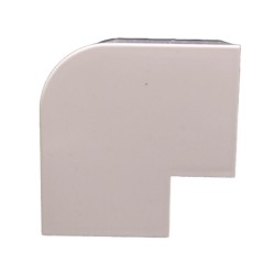 Esquinero Exterior Color Blanco De Pvc Auto Axtinguible Para Canaleta Tmk4577 (551002001)