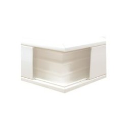 Esquinero Exterior Color Blanco De Pvc Auto Extinguible Para Canaleta Tek100 (557610100)