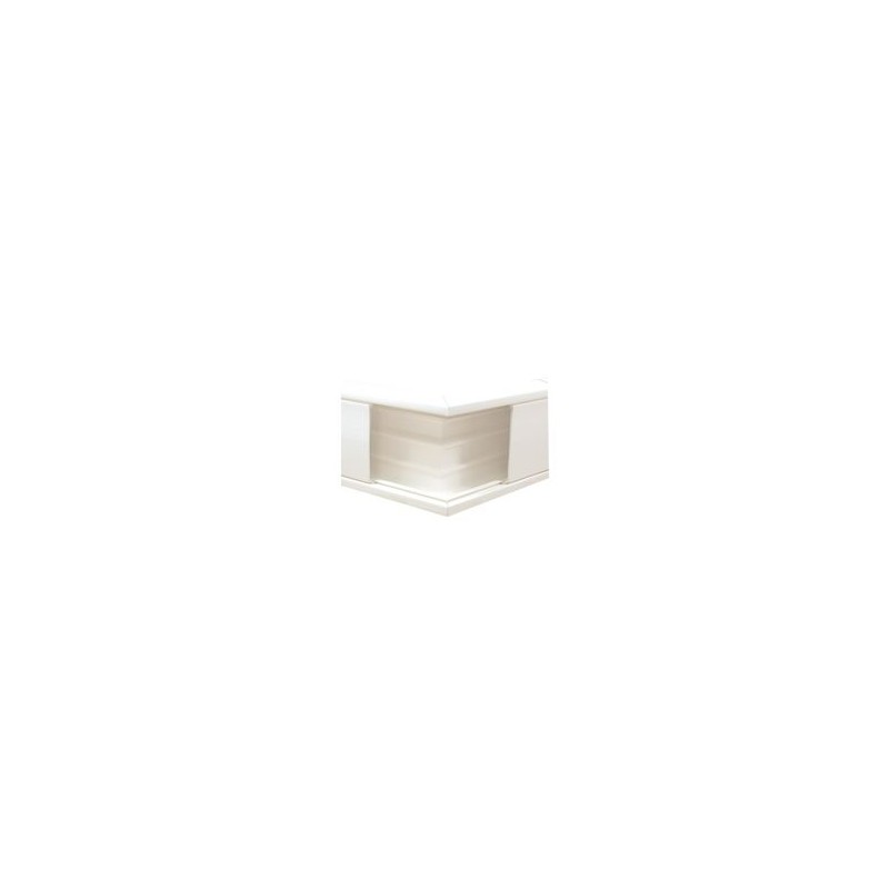 Esquinero Exterior Color Blanco De Pvc Auto Extinguible Para Canaleta Tek100 (557610100)