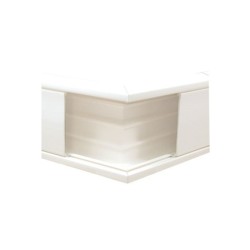Esquinero Exterior Color Blanco De Pvc Auto Extinguible Para Canaleta Tek100 (557610100)