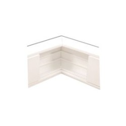 Esquinero Interior En Color Blanco De Pvc Auto Extinguible Para Canaleta Tek100 (557611100)