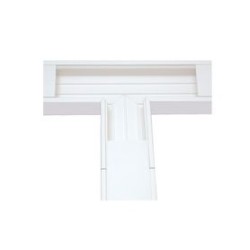 Sección En T Color Blanco De Pvc Auto Extinguible Para Canaleta Tek100 (557613100)