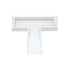 Sección En T Color Blanco De Pvc Auto Extinguible Para Canaleta Tek100 (557613100)