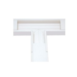 Sección En T Color Blanco De Pvc Auto Extinguible Para Canaleta Tek100 (557613100)