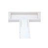 Sección En T Color Blanco De Pvc Auto Extinguible Para Canaleta Tek100 (557613100)